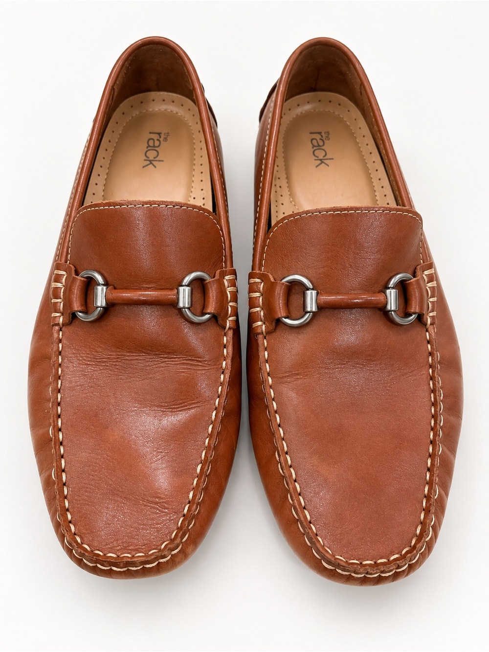 Nordstrom Camden Bit Driving Loafers Brown Leather Quiet Luxury 8.5M